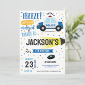 Invitation Police Fête d'anniversaire flics & voleurs Police (Debout devant)