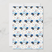 Invitation Police Fête d'anniversaire flics & voleurs Police (Dos)