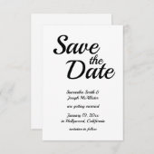 Invitation Police moderne Joueuse noir et blanc (Devant / Derrière)