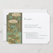 Invitation Police noire Dragonfly Art nouveau RGB HexCode 4C5 (Dos)