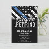Invitation Police Officer Retirement Party Law Enforcement (Debout devant)