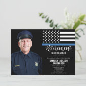 Invitation Police Officier de retraite police application de  (Debout devant)