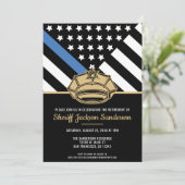 Invitation Police Parti de retraite Application de la loi (Debout devant)