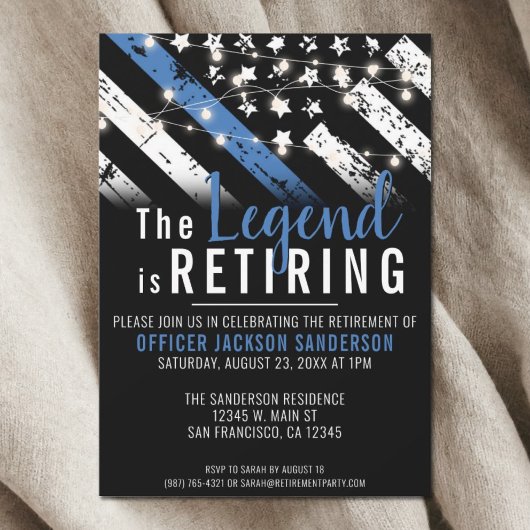 Invitation Police Police Service de la retraite