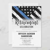 Invitation Police Police Service de la retraite (Devant)