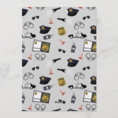 Invitation Police Themed Policeman Cop Birthday Party (Dos)