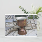 Invitation Police utilisée dans l'invitation au baptême (Debout devant)