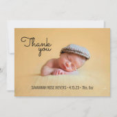 Invitation Polices rétro - Photo Merci Note (Devant)