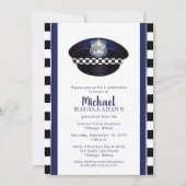 Invitation Policier | Police | Cop Casquette Graduation Party (Devant)
