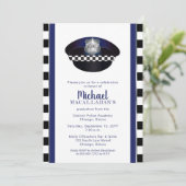 Invitation Policier | Police | Cop Casquette Graduation Party (Debout devant)