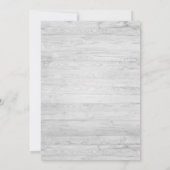 Invitation Policier Rustique Mince Ligne Bleue Retraite (Dos)