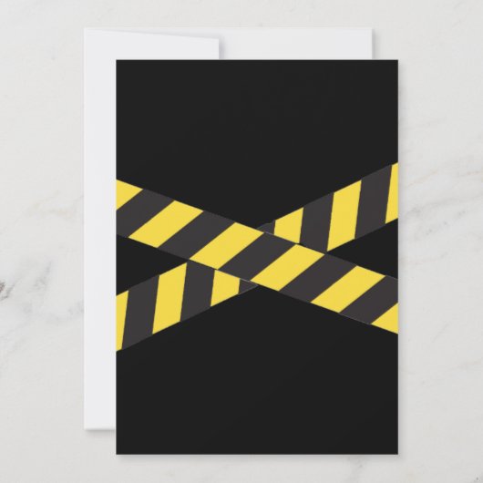 Invitation Policiers et robots Tableau de bord d'anniversaire (Dos)