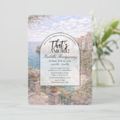 Invitation Polignano a Mare Italian Themed Bridal Shower (Debout devant)