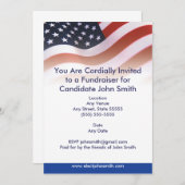 Invitation politique de drapeau (Devant / Derrière)