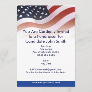 Invitation politique de drapeau