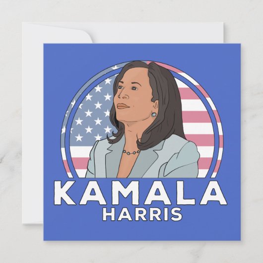 Invitation Politique Kamala Harris (Devant)