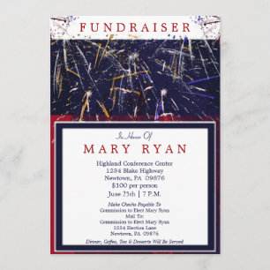 Invitation politique patriotique de collecteur de