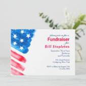 Invitation politique peinte de collecteur de fonds (Debout devant)