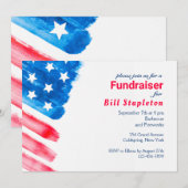 Invitation politique peinte de collecteur de fonds (Devant / Derrière)