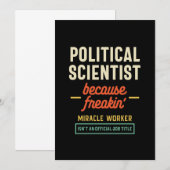 Invitation Politologue Titre officiel du poste (Devant / Derrière)