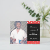 Invitation Polka Dot Et La Bulle Rouge Célébration Du 40E Ann (Debout devant)