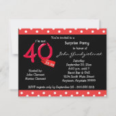 Invitation Polka Dot Et La Bulle Rouge Célébration Du 40E Ann (Dos)