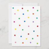 Invitation Polka Dot Graduation Confetti Colorful Party (Dos)