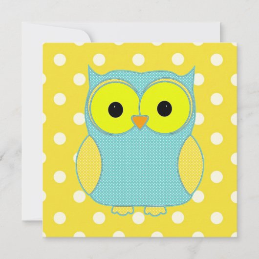 Invitation Polka Dot Owl V2 (Devant)
