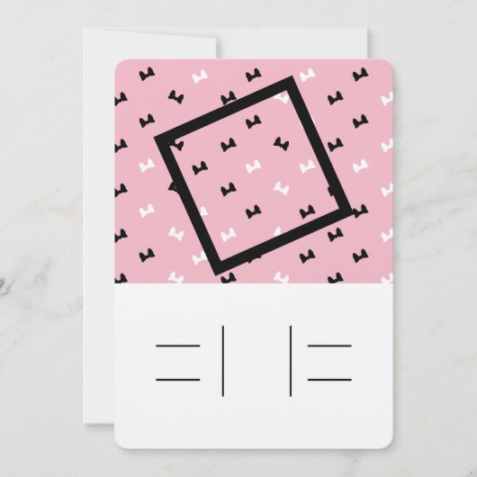 Invitation Polka dot puffy brouille l'invitation avec des lig (Devant)