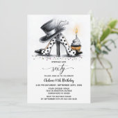 Invitation Polka Dot Stiletto Shoes 60th Birthday (Debout devant)