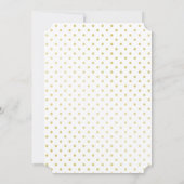 Invitation Polka-Dots Gold Foil (Dos)