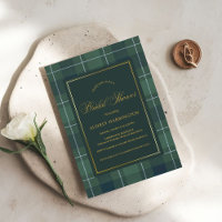 Polo Tartan Vert Foncé Plaid Mariage Rétro Cadeaux