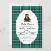 Invitation Polo Teddy Bear Baby shower garçon (Devant)