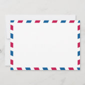 Invitation POLONAIRE Affranchissement Poste aérienne Mariage (Dos)