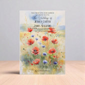 Invitation Polonais rustique avec aquarelle