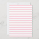 Invitation Polygone or et baby shower fleuri (Dos)