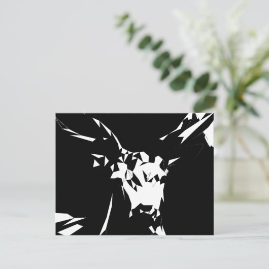 Invitation Polygones de cerfs Nature (Debout devant)