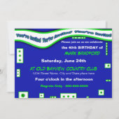 Invitation polyvalente Abstraite - (Dos)