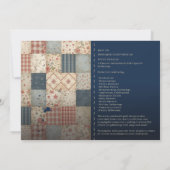Invitation polyvalente courtepoint vintage (Dos)