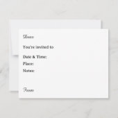 Invitation polyvalente décontractée (Dos)