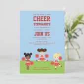 Invitation Pom-pom girl (Debout devant)