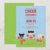 Invitation Pom-pom girl (Devant / Derrière)