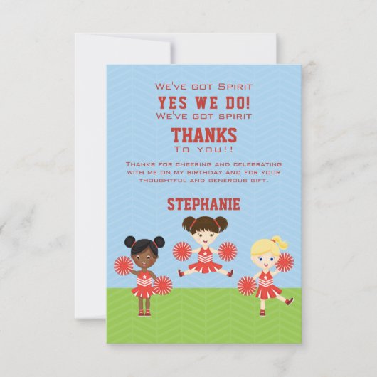 Invitation Pom-pom girl (Devant)