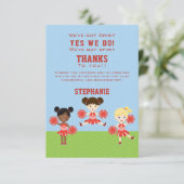 Invitation Pom-pom girl (Debout devant)