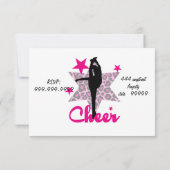 Invitation Pom-pom girl rose (Dos)