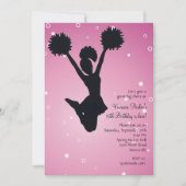 Invitation Pom-pom girl Silhouette (Devant)