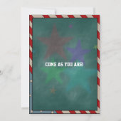 Invitation Pom-Pom Girls et Athlètes Tableau Noir (Dos)