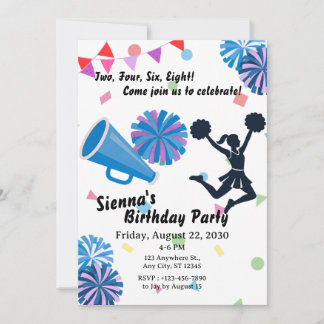 Invitation Pom-Poms de Cheerleader