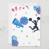 Invitation Pom-Poms de Cheerleader (Dos)