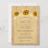 Invitation Pomanders de tournesol rustiques et Mariage de pap (Devant)